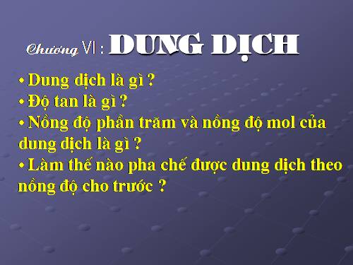 Bài 40. Dung dịch