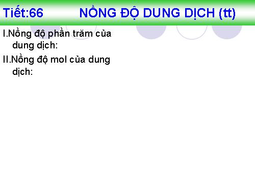 Bài 42. Nồng độ dung dịch