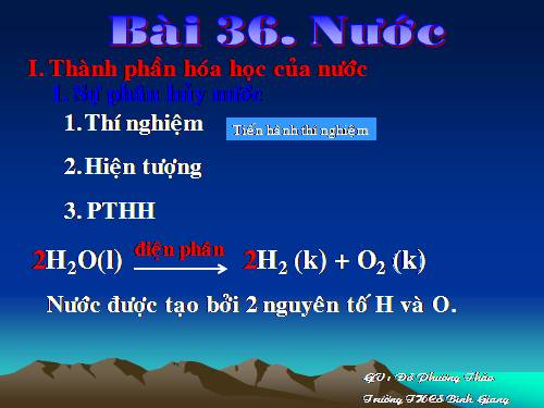 Bài 36. Nước