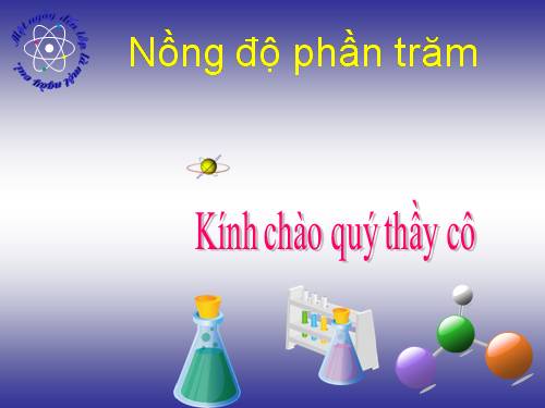 Bài 42. Nồng độ dung dịch