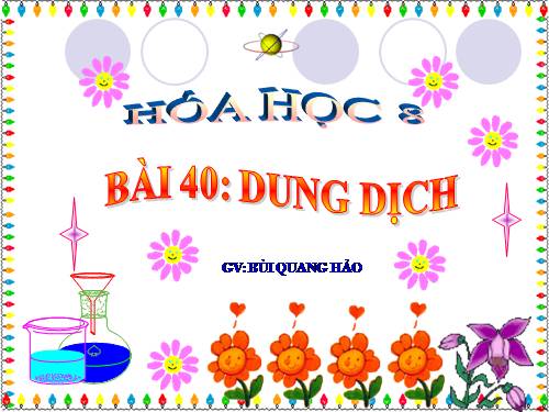 Bài 40. Dung dịch