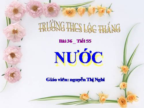 Bài 36. Nước