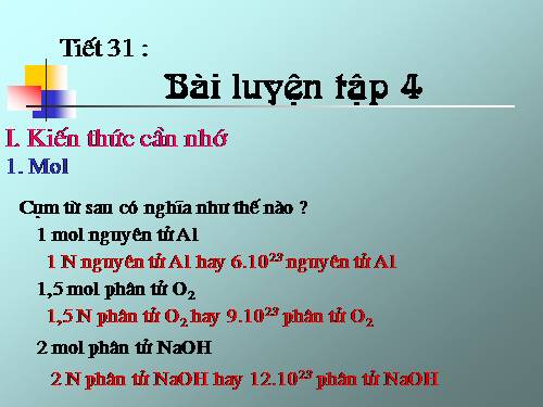 Bài 23. Bài luyện tập 4