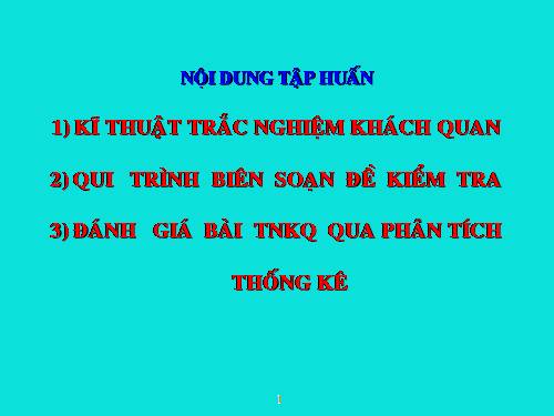 QUY TRÌNH BIÊN SOẠN ĐỀ KIỂM TRA