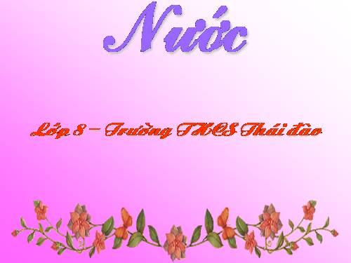 Bài 36. Nước