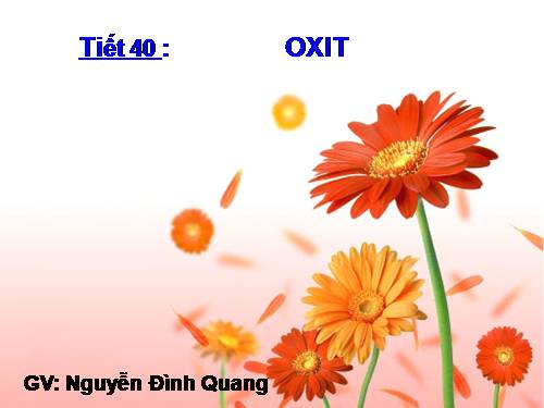 Bài 26. Oxit
