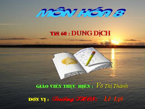 Bài 40. Dung dịch