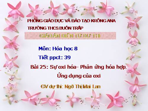 Bài 25. Sự oxi hoá - Phản ứng hoá hợp - Ứng dụng của oxi