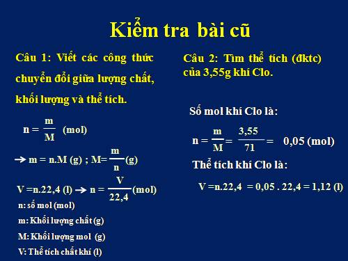 Bài 20. Tỉ khối của chất khí