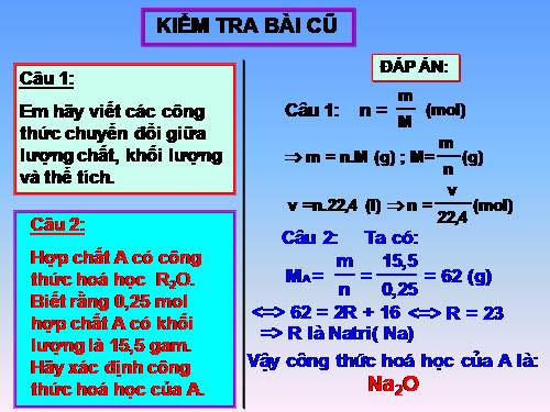 Bài 20. Tỉ khối của chất khí