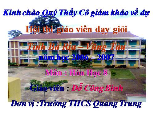 Bài 13. Phản ứng hoá học