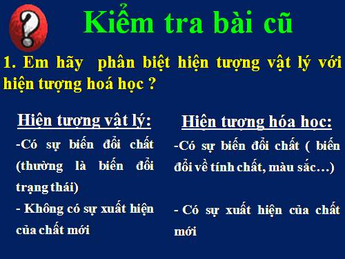 Bài 13. Phản ứng hoá học