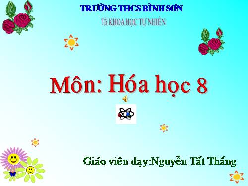 Bài 33. Điều chế khí hiđro - Phản ứng thế