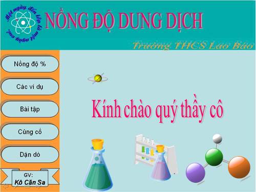 Bài 42. Nồng độ dung dịch