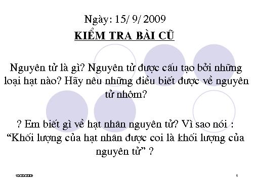 Bài 5. Nguyên tố hoá học