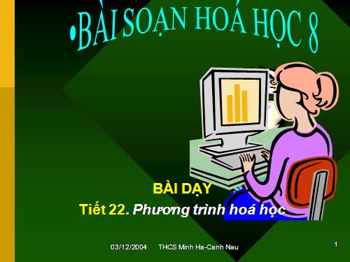 Bài 16. Phương trình hoá học