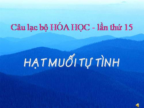 ngoại khoá Hoá Học