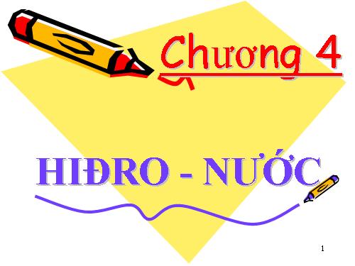 Bài 33. Điều chế khí hiđro - Phản ứng thế