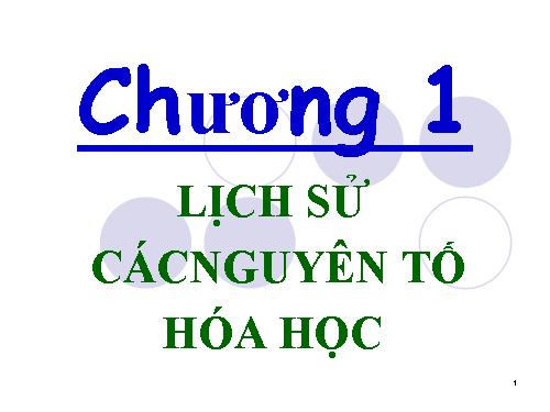 Bài 5. Nguyên tố hoá học