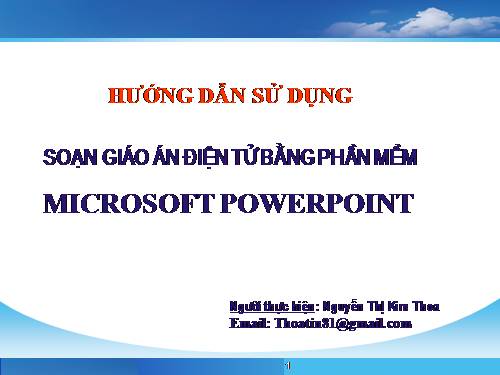 học va thực hành POWERPOINT đơn giản, hiệu quả