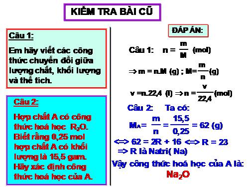 Bài 20. Tỉ khối của chất khí