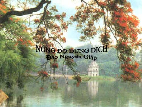 Bài 42. Nồng độ dung dịch