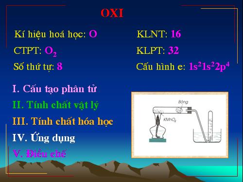 Bài 24. Tính chất của oxi