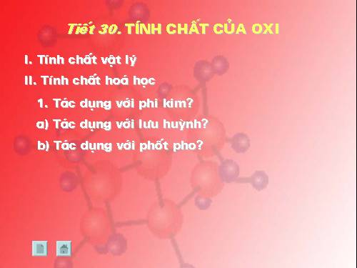 Bài 24. Tính chất của oxi