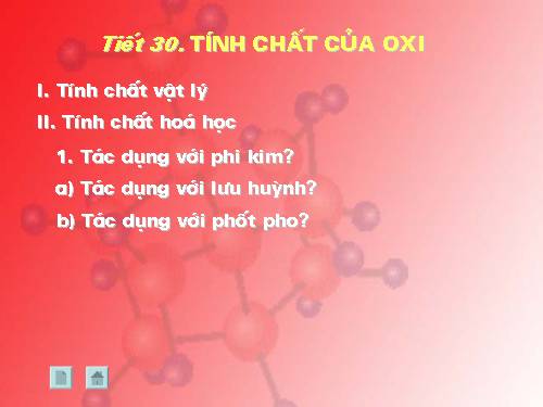 Bài 24. Tính chất của oxi