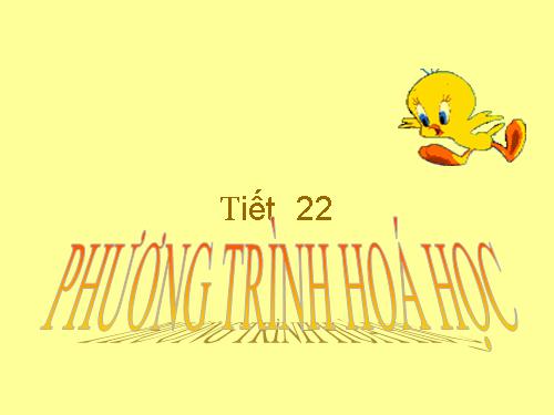 Bài 16. Phương trình hoá học