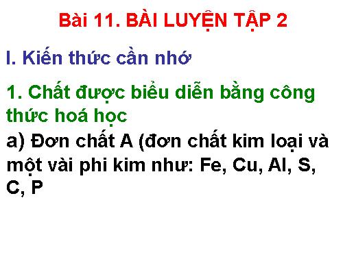 Bài 11. Bài luyện tập 2