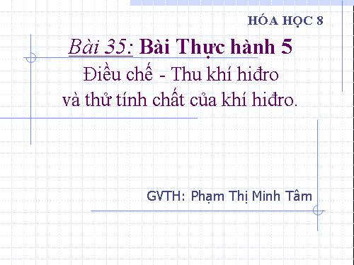 Bài 35. Bài thực hành 5