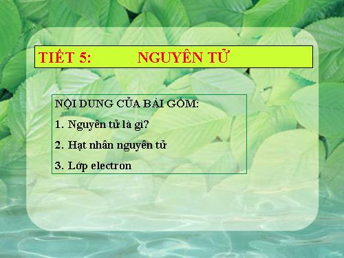 Bài 4. Nguyên tử