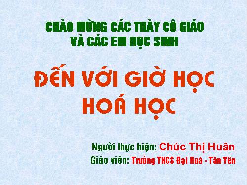 Bài 16. Phương trình hoá học