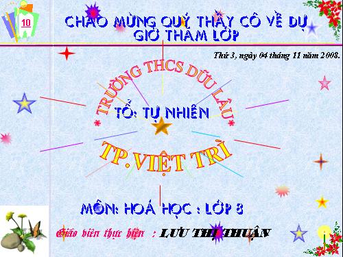 Bài 13. Phản ứng hoá học