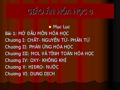 Bài 1. Mở đầu môn Hoá học