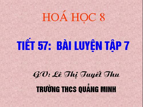 Bài 38. Bài luyện tập 7