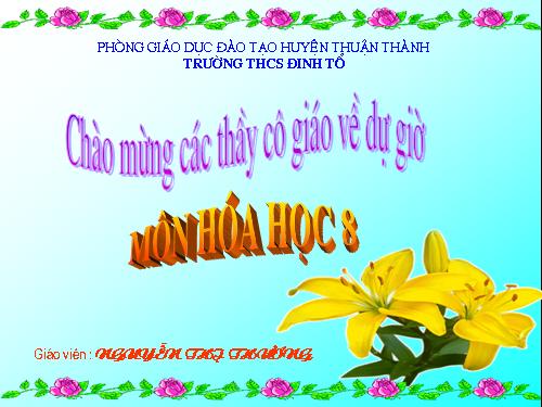 Bài 16. Phương trình hoá học