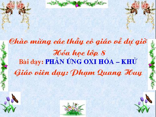 Bài 32. Phản ứng oxi hoá - khử