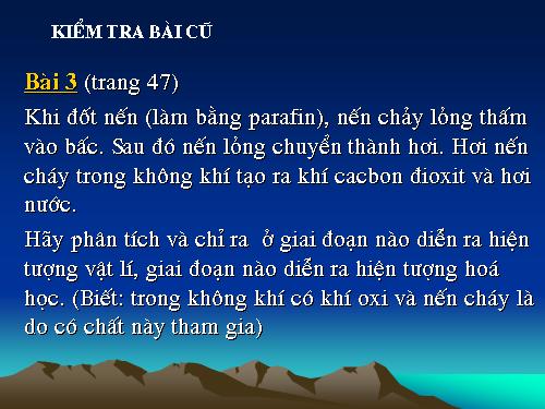 Bài 13. Phản ứng hoá học