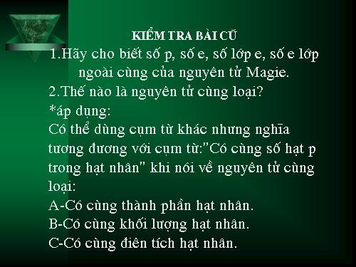 Bài 5. Nguyên tố hoá học