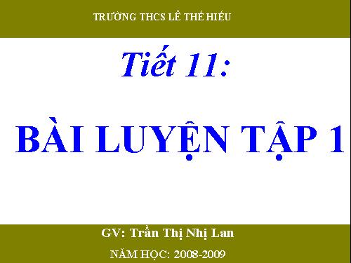 Bài 8. Bài luyện tập 1