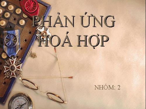 Bài 13. Phản ứng hoá học