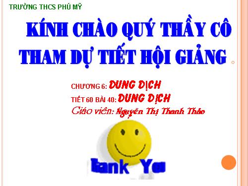 Bài 40. Dung dịch