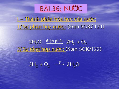 Bài 36. Nước