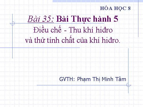 Bài 35. Bài thực hành 5