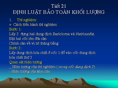 Bài 15. Định luật bảo toàn khối lượng