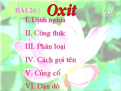 Bài 26. Oxit