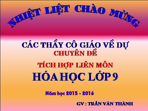 GIÁO ÁN TÍCH HƠP LIÊN MÔN