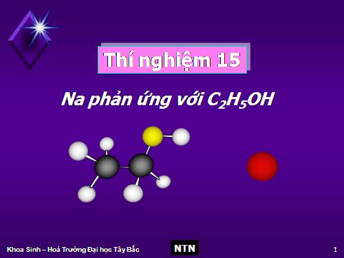 Thi nghiem 10-Na phản ứng với C2H5OH